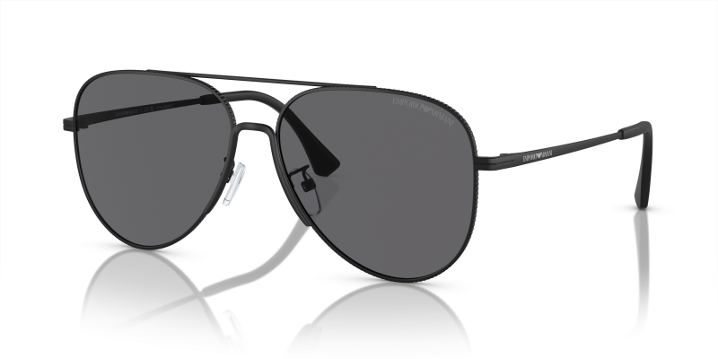 แว่นกันแดด Emporio Armani EA2149D-300181 มุมเฉียง สีดำด้าน สำหรับผู้ชาย