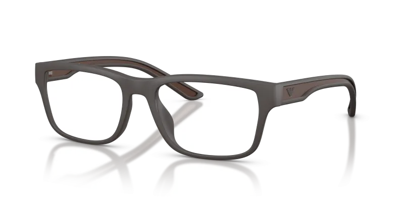 กรอบแว่นสายตา Emporio Armani EA3276U-6186 Rubberized Matte Brown แว่นสายตา Emporio Armani EA3276U-6186 มุมเฉียง สีน้ำตาลแมทเคลือบยาง สำหรับผู้ชาย