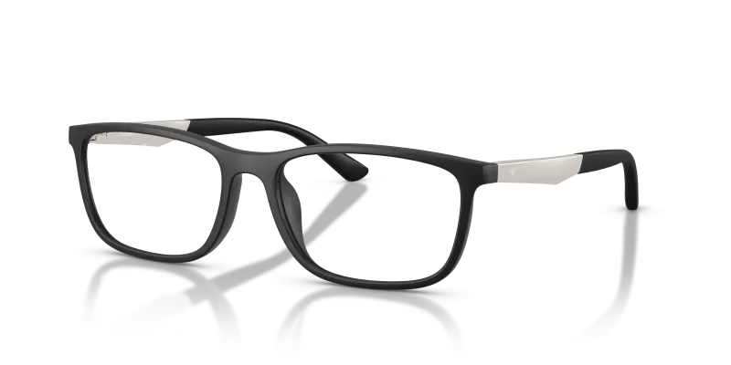 กรอบแว่นสายตา Emporio Armani EA3280U-6372 Matte Black แว่นสายตา Emporio Armani EA3280U-6372 มุมเฉียง สีดำด้าน สำหรับผู้ชาย