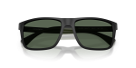 แว่นกันแดด Emporio Armani EA4033-500171 Matte Black Dark Green แว่นกันแดด Emporio Armani EA4033-500171 close-up ด้านหน้า