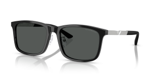 แว่นกันแดด Emporio Armani EA4241D-501787 มุมเฉียง สีดำประกาย สำหรับผู้ชาย