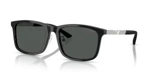 แว่นกันแดด Emporio Armani EA4241D-501787 มุมเฉียง สีดำประกาย สำหรับผู้ชาย