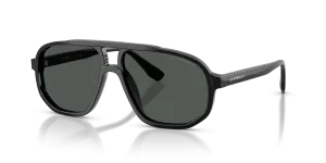 แว่นกันแดด Emporio Armani EA4263U-501787 มุมเฉียง สีดำประกาย สำหรับผู้ชาย