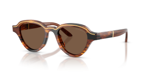 แว่นกันแดด Emporio Armani EA4264U-633973 มุมเฉียง สีน้ำตาลเข้มแถบ สำหรับผู้ชาย