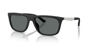 แว่นกันแดด Emporio Armani EA4272U-500181 มุมเฉียง สีดำด้าน สำหรับผู้ชาย