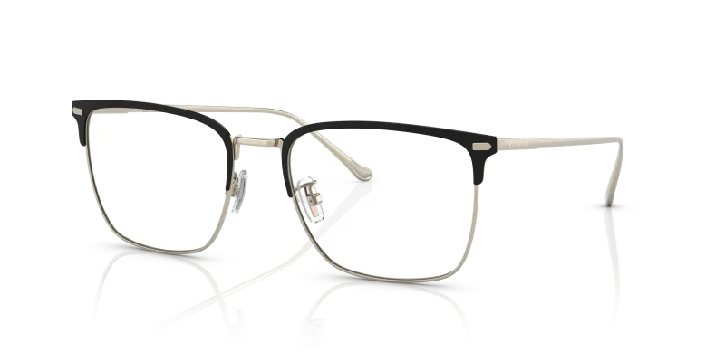 แว่นสายตา Coach HC5149T-9005 มุมเฉียง สีดำ / ทองอ่อน สำหรับผู้ชาย