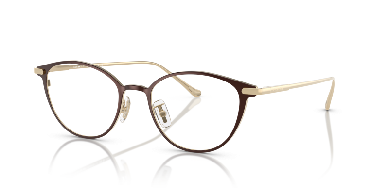 กรอบแว่นสายตา Coach HC5181TD-9405 Shiny Dark Brown แว่นสายตา Coach HC5181TD-9405 มุมเฉียง สีน้ำตาลเข้มประกาย สำหรับผู้หญิง