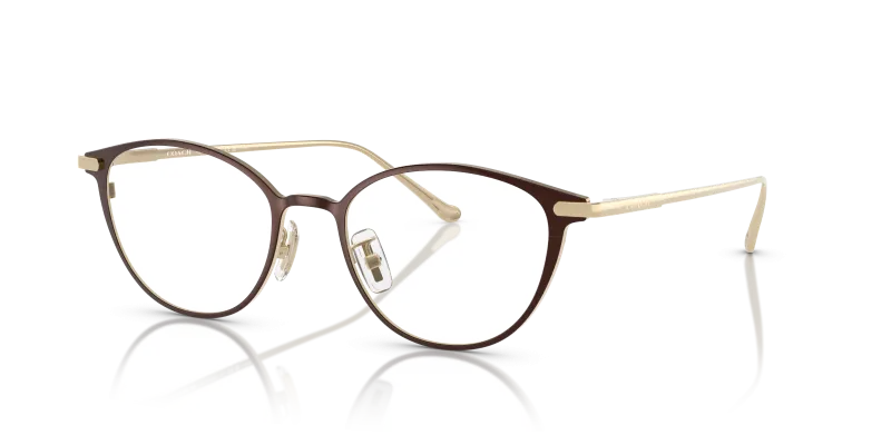 แว่นสายตา Coach HC5181TD-9405 มุมเฉียง สีน้ำตาลเข้มประกาย สำหรับผู้หญิง