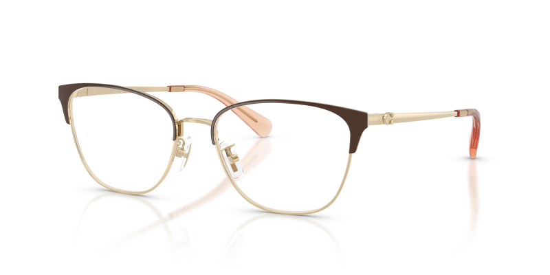 กรอบแว่นสายตา Coach HC5202-9505 Light Gold Brown แว่นสายตา Coach HC5202-9505 มุมเฉียง สีทองอ่อน/น้ำตาล สำหรับผู้หญิง