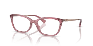 แว่นสายตา Coach HC6146U-5800 มุมเฉียง สีเบอร์รี่โปร่งใส สำหรับผู้หญิง