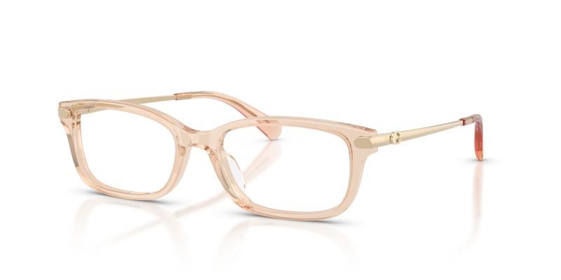 กรอบแว่นสายตา Coach HC6287U-5946 Transparent Champagne แว่นสายตา Coach HC6287U-5946 มุมเฉียง สีแชมเปญโปร่งใส สำหรับผู้หญิง