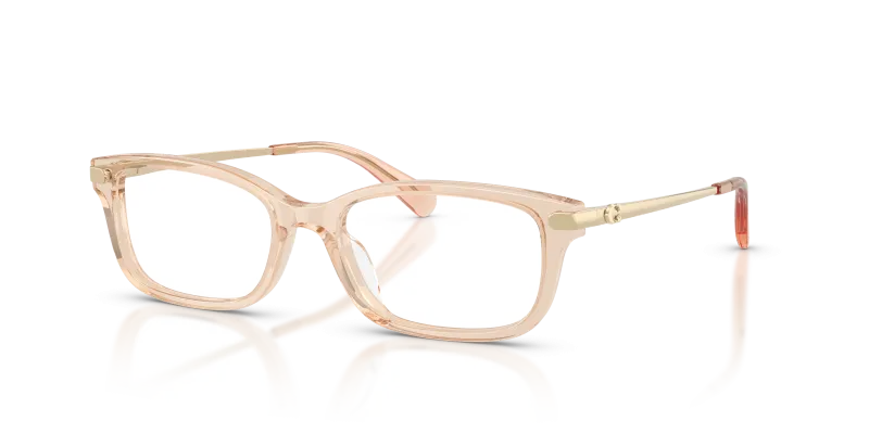 กรอบแว่นสายตา Coach HC6287U-5946 Transparent Champagne แว่นสายตา Coach HC6287U-5946 มุมเฉียง สีแชมเปญโปร่งใส สำหรับผู้หญิง