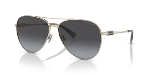 แว่นกันแดด Coach HC7140-90058G มุมเฉียง สีทองอ่อนประกาย สำหรับผู้หญิง