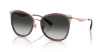 แว่นกันแดด Coach HC7170-94543C Rose Gold Dark Grey Grey Gradient แว่นกันแดด Coach HC7170-94543C มุมเฉียง ทองกุหลาบ/สีเทาเข้ม สำหรับผู้หญิง