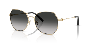 แว่นกันแดด Coach HC7175-90053C มุมเฉียง สีทองอ่อนประกาย สำหรับผู้หญิง
