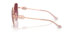 แว่นกันแดด Coach HC7176B-93318H Shiny Rose Gold / Rose Berry Gradient แว่นกันแดด Coach HC7176B-93318H มุมข้าง ขาแว่นสีทองชมพูประกาย