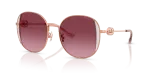 แว่นกันแดด Coach HC7176B-93318H Shiny Rose Gold / Rose Berry Gradient แว่นกันแดด Coach HC7176B-93318H มุมเฉียง สีทองกุหลาบแวววาว/กุหลาบ สำหรับผู้หญิง