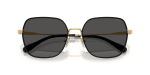 แว่นกันแดด Coach HC7180D-946687 Shiny Gold Black Grey Solid แว่นกันแดด Coach HC7180D-946687 close-up ด้านหน้า