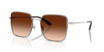 แว่นกันแดด Coach HC7184D-94775M Shiny Silver Dark Tortoise Brown Gradient แว่นกันแดด Coach HC7184D-94775M มุมเฉียง สีเงิน/ลายเต่าเข้ม สำหรับผู้หญิง