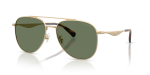 แว่นกันแดด Coach HC7190-900582 Satin Light Gold Green Solid แว่นกันแดด Coach HC7190-900582 มุมเฉียง สี Satin Light Gold สำหรับผู้ชาย