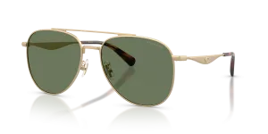 แว่นกันแดด Coach HC7190-900582 มุมเฉียง สี Satin Light Gold สำหรับผู้ชาย