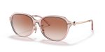 แว่นกันแดด Coach HC8332D-566613 Transparent Pink Pink Gradient แว่นกันแดด Coach HC8332D-566613 มุมเฉียง สีชมพูโปร่งใส สำหรับผู้หญิง