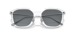 แว่นกันแดด Coach HC8355-511181 Clear Grey Solid Polarized แว่นกันแดด Coach HC8355-511181 close-up ด้านหน้า