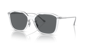 แว่นกันแดด Coach HC8355-511181 Clear Grey Solid Polarized