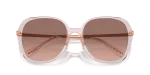 แว่นกันแดด Coach HC8403D-570513 Transparent Pink Brown Pink Gradient แว่นกันแดด Coach HC8403D-570513 close-up ด้านหน้า