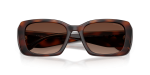 แว่นกันแดด Coach HC8435U-5120T5 Dark Tortoise Brown Gradient Polarized แว่นกันแดด Coach HC8435U-5120T5 close-up ด้านหน้า