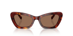 แว่นกันแดด Coach HC8452U-593873 Walnut Tortoise Brown Solid แว่นกันแดด Coach HC8452U-593873 ด้านหน้า