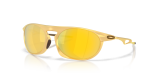 แว่นกันแดด Oakley OO4065-06 มุมเฉียง สีทองซาติน สำหรับผู้ชาย
