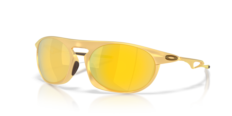 แว่นกันแดด Oakley OO4065-06 มุมเฉียง สีทองซาติน สำหรับผู้ชาย