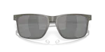 แว่นกันแดด Oakley Holbrook Metal OO4123-06 Matte Gunmetal Prizm Black Polarized แว่นกันแดด Oakley OO4123-06 close-up ด้านหน้า