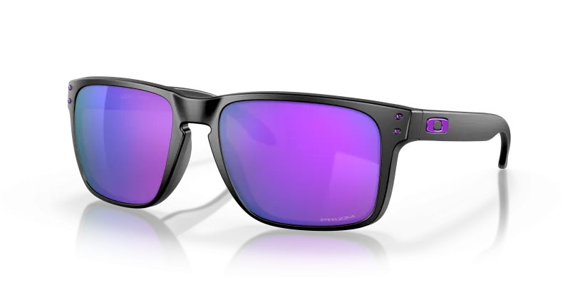แว่นกันแดด Oakley Holbrook XL OO9417-20 Matte Black Prizm Violet แว่นกันแดด Oakley OO9417-20 มุมเฉียง สีดำด้าน สำหรับผู้ชาย