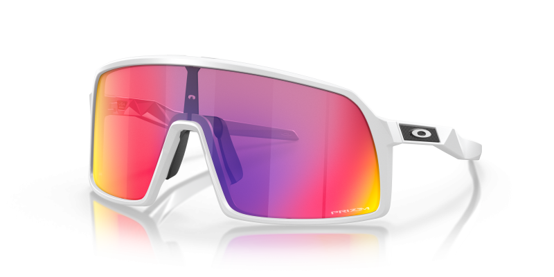 แว่นกันแดด Oakley Sutro S OO9462-05 Matte White Prizm Road แว่นกันแดด Oakley OO9462-05 มุมเฉียง สีขาวด้าน สำหรับผู้ใช้ทุกเพศ