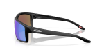 แว่นกันแดด Oakley Gibston XL OO9470-03 Matte Black Prizm Sapphire แว่นกันแดด Oakley OO9470-03 มุมข้าง ขาแว่นสีดำด้าน