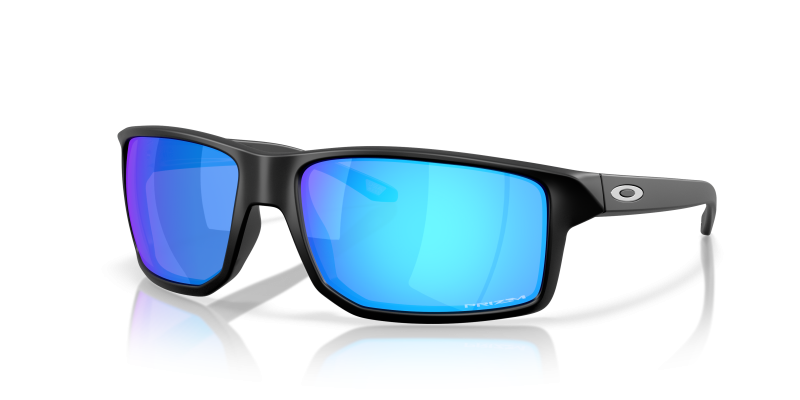 แว่นกันแดด Oakley Gibston XL OO9470-03 Matte Black Prizm Sapphire แว่นกันแดด Oakley OO9470-03 มุมเฉียง สีดำด้าน สำหรับผู้ชาย