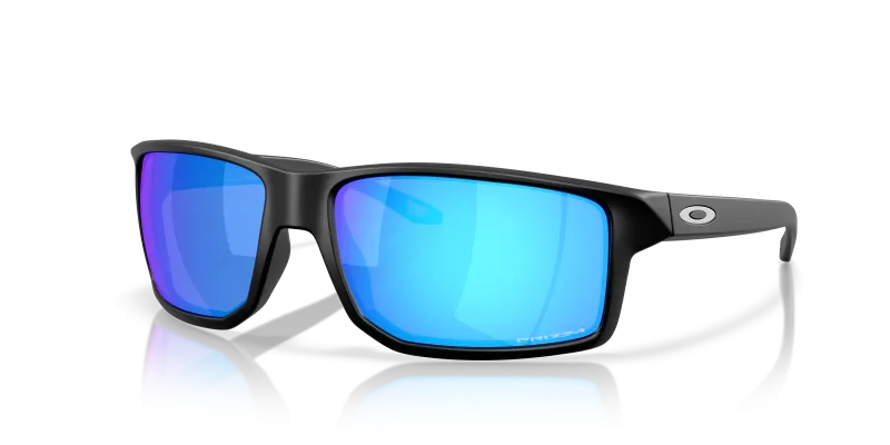แว่นกันแดด Oakley Gibston XL OO9470-03 Matte Black Prizm Sapphire แว่นกันแดด Oakley OO9470-03 มุมเฉียง สีดำด้าน สำหรับผู้ชาย