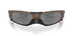 แว่นกันแดด Oakley Plantaris SQ OO9529-06 Matte Mahogany Prizm Black แว่นกันแดด Oakley OO9529-06 close-up ด้านหน้า
