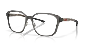 แว่นสายตา Oakley OX8193-02 มุมเฉียง สี Satin Grey Smoke สำหรับผู้ชาย
