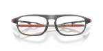 กรอบแว่นสายตา Oakley Neomata OX8203-02 Satin Grey Smoke แว่นสายตา Oakley OX8203-02 close-up ด้านหน้า