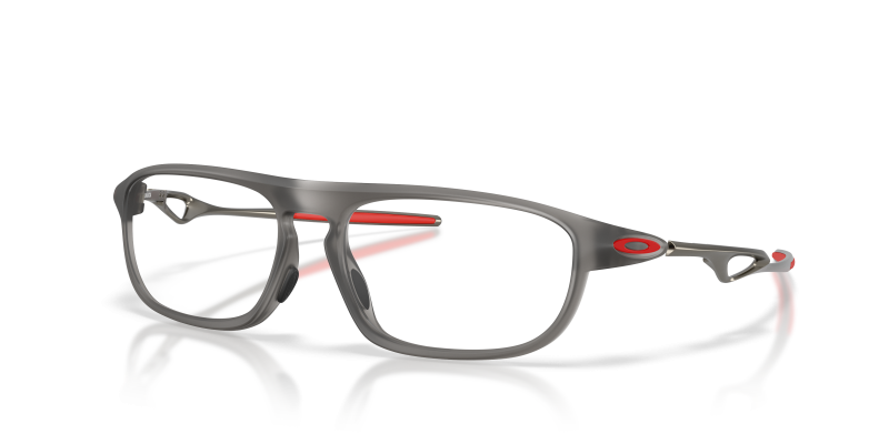 กรอบแว่นสายตา Oakley Neomata OX8203-02 Satin Grey Smoke แว่นสายตา Oakley OX8203-02 มุมเฉียง สี Satin Grey Smoke สำหรับผู้ใช้ทุกเพศ