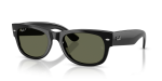แว่นกันแดด Rayban Mega Wayfarer II RB0832SF-601/58 Black Polar Green แว่นกันแดด Rayban RB0832SF-601/58 มุมเฉียง สีดำ สำหรับผู้ใช้ทุกเพศ