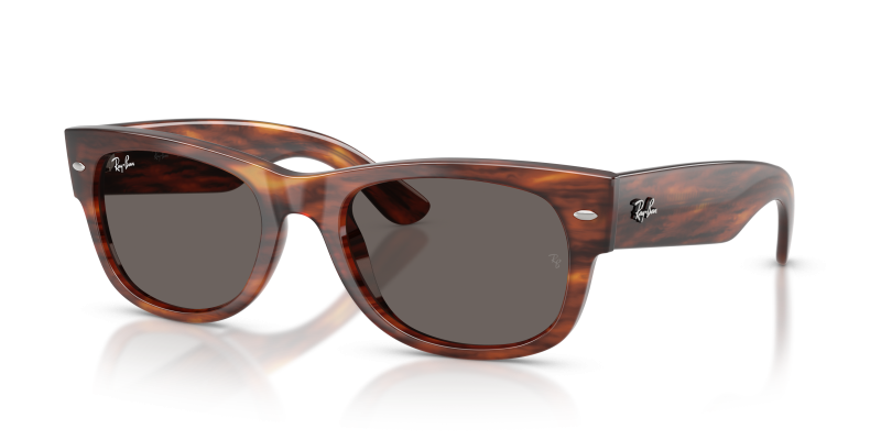 แว่นกันแดด Rayban RB0832SF-954/B1 มุมเฉียง สีแถบฮาวานา สำหรับผู้ใช้ทุกเพศ