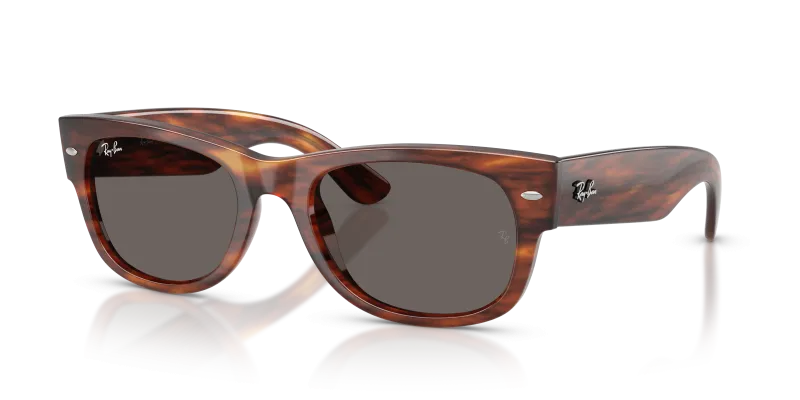 แว่นกันแดด Rayban RB0832SF-954/B1 มุมเฉียง สีแถบฮาวานา สำหรับผู้ใช้ทุกเพศ