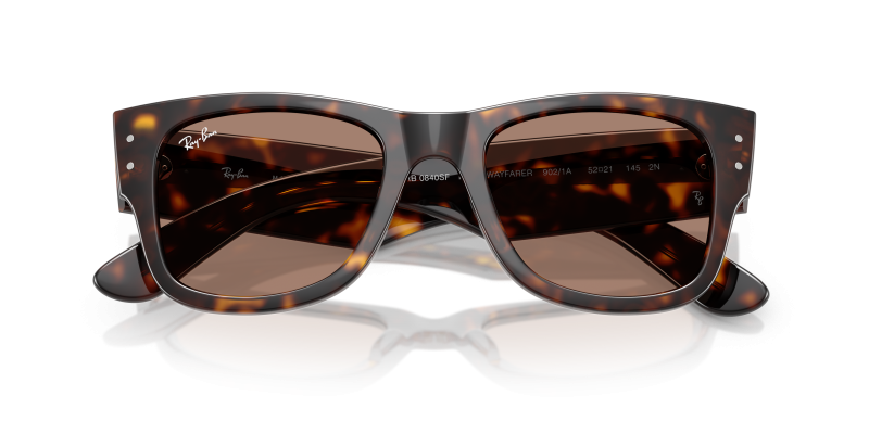 แว่นกันแดด Rayban RB0840SF-902/1A close-up ด้านหน้า