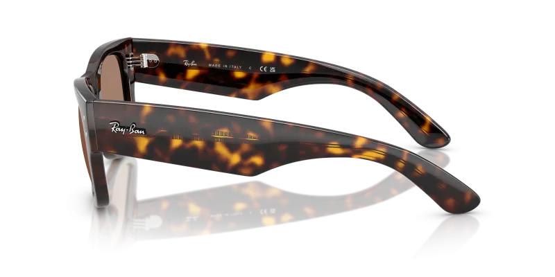 แว่นกันแดด Rayban RB0840SF-902/1A มุมข้าง ขาแว่นสีฮาวานา