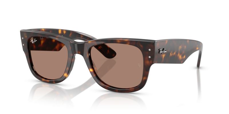 แว่นกันแดด Rayban RB0840SF-902/1A มุมเฉียง สีฮาวานา สำหรับผู้ใช้ทุกเพศ
