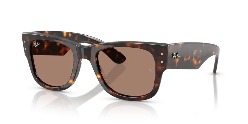 แว่นกันแดด Rayban RB0840SF-902/1A มุมเฉียง สีฮาวานา สำหรับผู้ใช้ทุกเพศ
